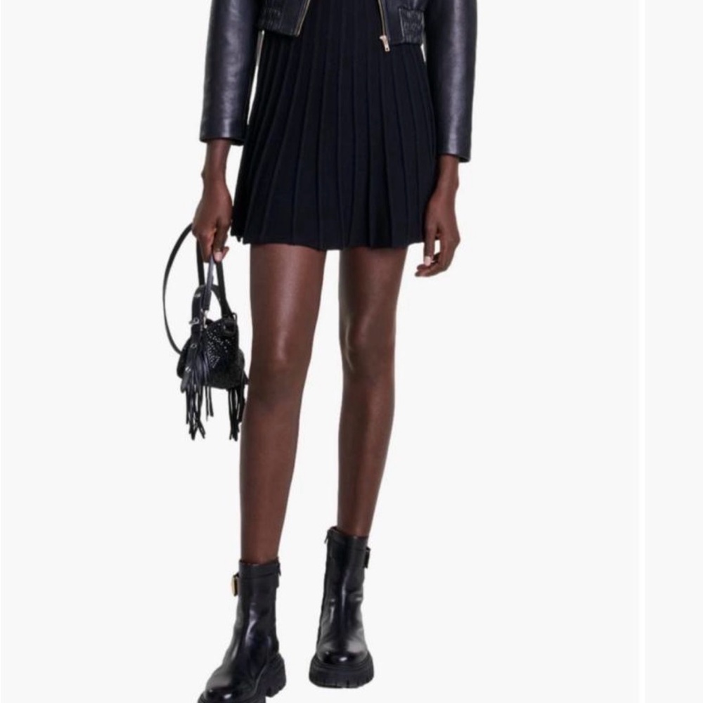 Maje Black Leather Jacket